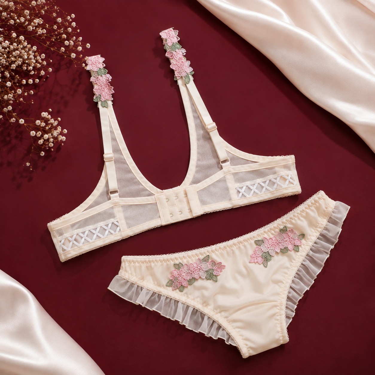 Blossom Lace Lingerie Set