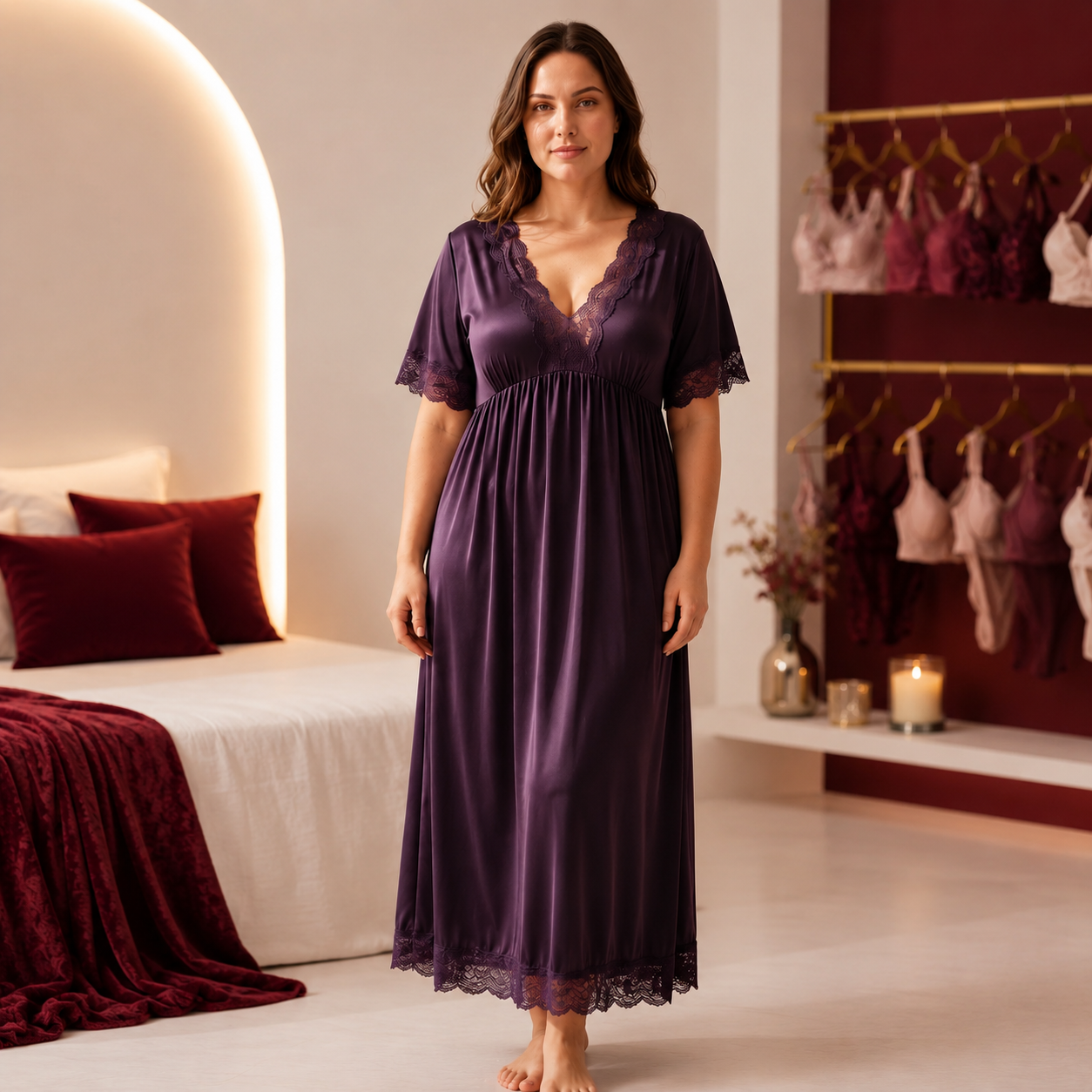 Luxury Lace Nightgown
